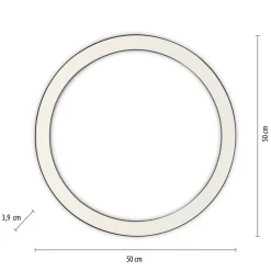 LED-loftlampe Lines, Ø 50 cm, antracit, CCT, fjernbetjening^PURE Online