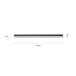 LED-loftlampe Lines, 110 cm, antracit, CCT, fjernbetjening^PURE Online