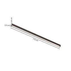 LED-loftlampe Lines, 110 cm, antracit, CCT, fjernbetjening^PURE Online