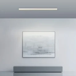 LED-loftlampe Lines, hvid, 110 cm, CCT, fjernbetjening^PURE Discount