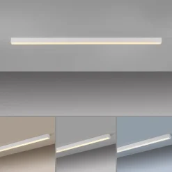 LED-loftlampe Lines, hvid, 110 cm, CCT, fjernbetjening^PURE Discount