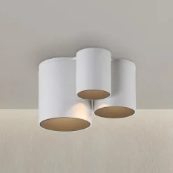 PURE Loftlamper>LED-loftlampe til badeværelset Point, hvid, længde 18 cm, 3 lyskilder