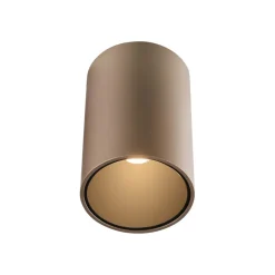 PURE LED-loftlampe til badeværelset Point, bronzefarvet, Ø 6 cm, IP44
