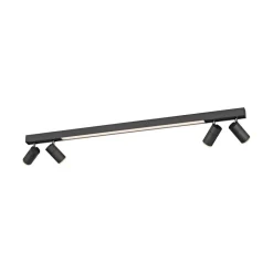 PURE Loftlamper>LED-loftslampe Lines, 120 cm, antracit, fjernbetjening