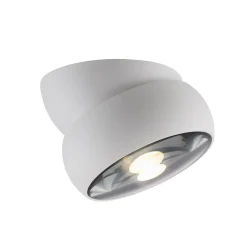 LED-loftspot Move, hvid, Ø 12 cm, metal/glas^PURE Discount