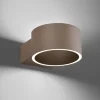 PURE Væglamper|Væglamper>LED-væglampe Clipse, bronzefarvet, aluminium Ø 15 cm