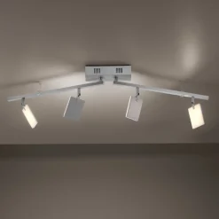 PURE Mira loftlampe 4 lk, fjernbetjening CCT, alu