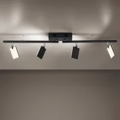 Mira loftlampe 4 lk, fjernbetjening CCT, sort^PURE Online