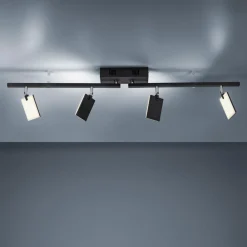 Mira loftlampe 4 lk, fjernbetjening CCT, sort^PURE Online