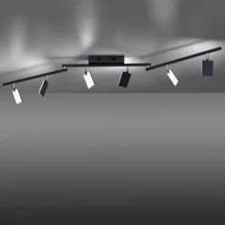 PURE Mira loftlampe 6 lk, fjernbetjening CCT, sort