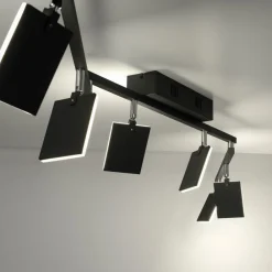 PURE Mira loftlampe 6 lk, fjernbetjening CCT, sort