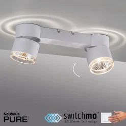 Nola LED-loftlampe, 2 lyskilder, hvid^PURE Clearance