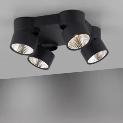 Nola LED-loftlampe, 4 lyskilder, sort^PURE Outlet