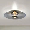 PURE Vitrum LED loftlampe, grå, glas/aluminium, Ø 45 cm