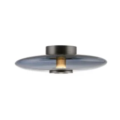 PURE Vitrum LED loftlampe, grå, glas/aluminium, Ø 45 cm