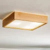 TEMAR LIGHTING Loftlamper>Quatro DR loftlampe med træramme, 38,5 cm