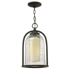 HINKLEY Quincy hængelampe, dobbeltskærm, til udendørs brug