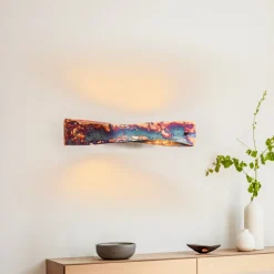 Quitani Baloria LED-væglampe, kulørt/oxideret