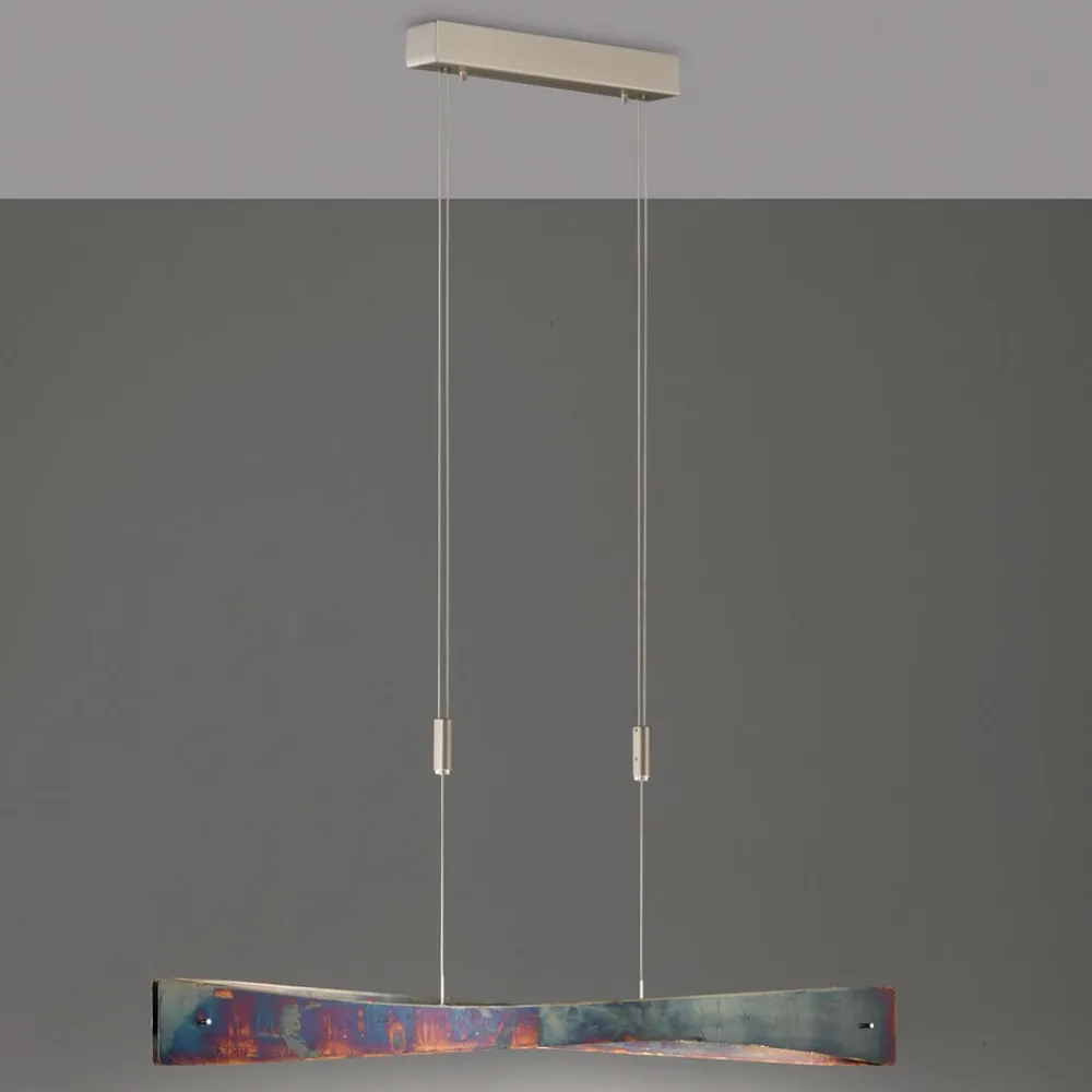 LED-pendel Lian, guldoxideret^Quitani Hot