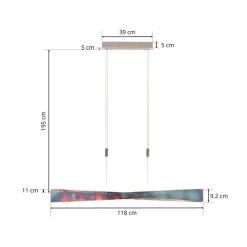 LED-pendel Lian, guldoxideret^Quitani Hot