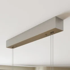 LED-pendel Nora, eg natur, længde 118 cm^Quitani Best