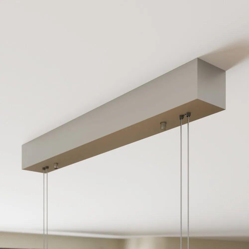 LED-pendel Nora, eg natur, længde 118 cm^Quitani Best