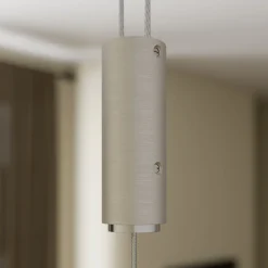 LED-pendel Nora, eg natur, længde 118 cm^Quitani Best