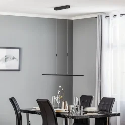 LED-pendel Tolu, sort, længde 118 cm^Quitani Best