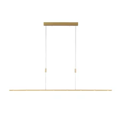 LED-pendellampe Tolu, længde 179 cm, messing^Quitani Best