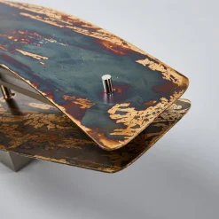 Quitani LED-væglampe Lian, oxideret, dæmpbar