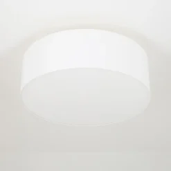 loftslampe Gala, Ø 50 cm, chintz, hvid, Ø 50 cm^Quitani Clearance