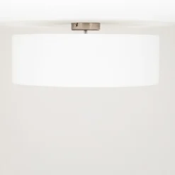 loftslampe Gala, Ø 50 cm, chintz, hvid, Ø 50 cm^Quitani Clearance