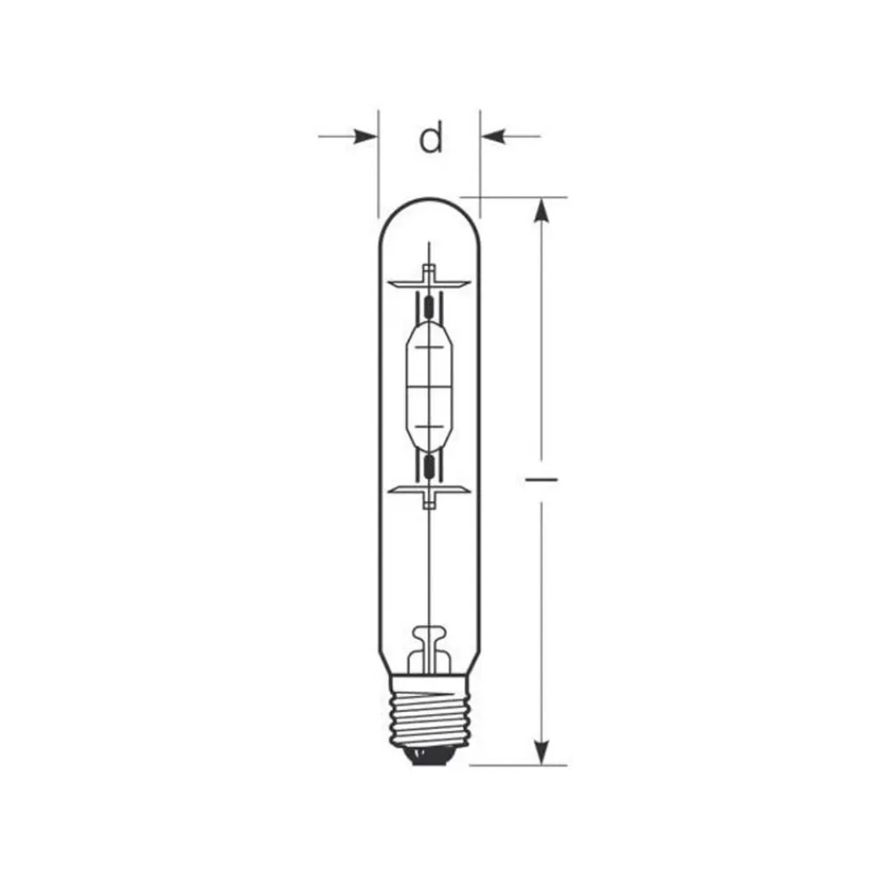 Radium Halogen-metaldamppære E40 360W HRI-T B klar