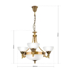 Raffineret NOAM lysekrone 64 cm^ORION New