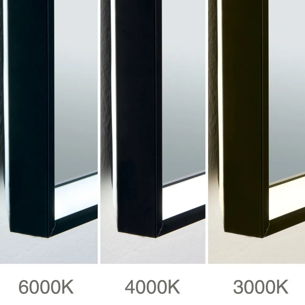 ORION Møbel Og Interiør>Ramme LED-spejl, 45 x 60 cm, CCT, antidug, dæmpbar