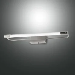 Fabas Luce Rapallo LED-væglampe, krom, IP44, 40 cm