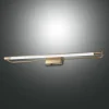 Fabas Luce Rapallo LED-væglampe, messing, IP44, 60 cm