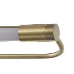 Fabas Luce Rapallo LED-væglampe, messing, IP44, 40 cm