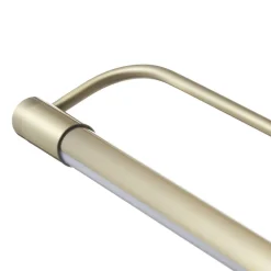 Fabas Luce Rapallo LED-væglampe, messing, IP44, 40 cm