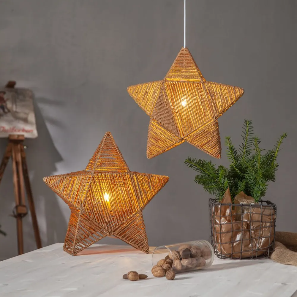 Rappe dekostjerne af papirsnører, hængende^STAR TRADING Clearance