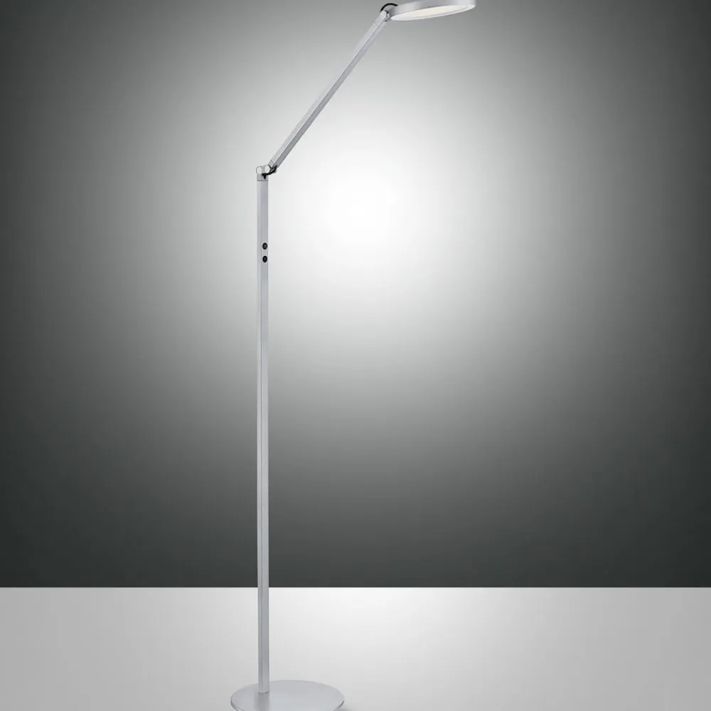 Fabas Luce Regina LED-gulvlampe, 1 lyskilde, aluminium