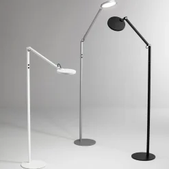 Fabas Luce Regina LED-gulvlampe, 1 lyskilde, aluminium