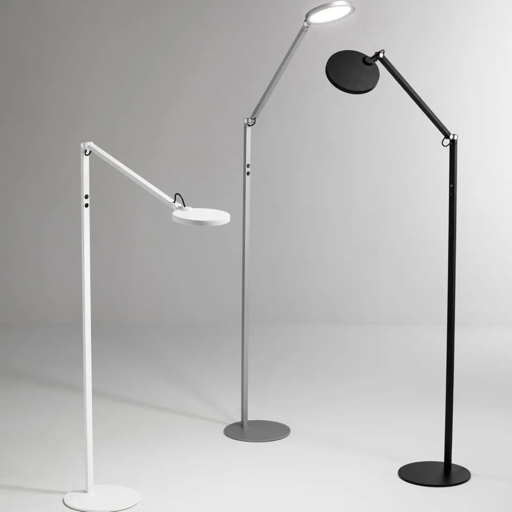 Fabas Luce Regina LED-gulvlampe, 1 lyskilde, aluminium