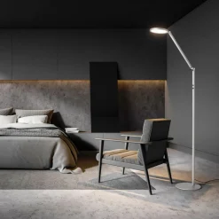 Fabas Luce Regina LED-gulvlampe, 1 lyskilde, aluminium