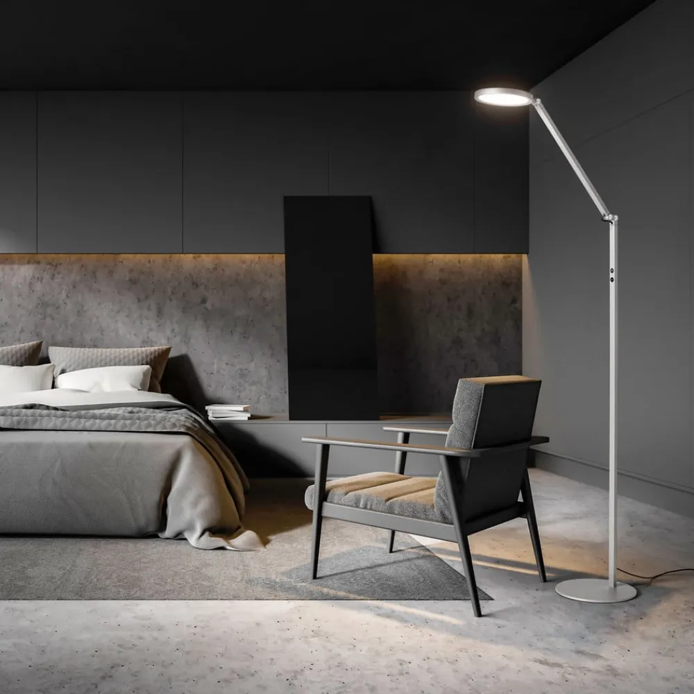 Fabas Luce Regina LED-gulvlampe, 1 lyskilde, aluminium