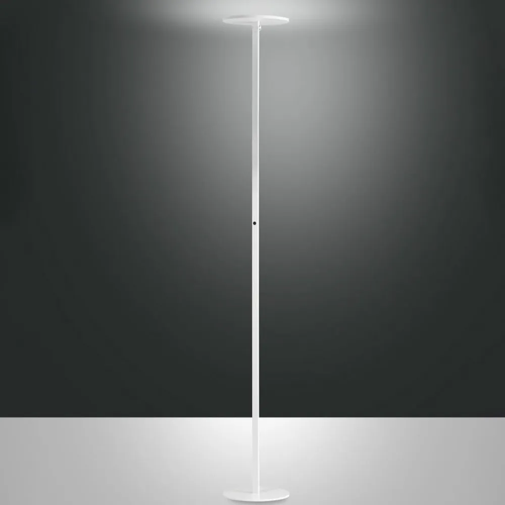 Fabas Luce Gulvlamper|Gulvlamper>Regina LED-gulvlampe, hvid, CCT, dæmpbar, højde 180 cm