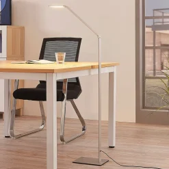 Lucande Arbejdsrum/Kontor|Gulvlamper>Resi LED-gulvlampe med dæmper, ideel til læsning