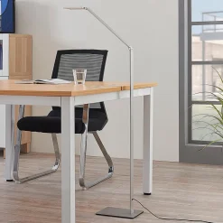 Lucande Arbejdsrum/Kontor|Gulvlamper>Resi LED-gulvlampe med dæmper, ideel til læsning