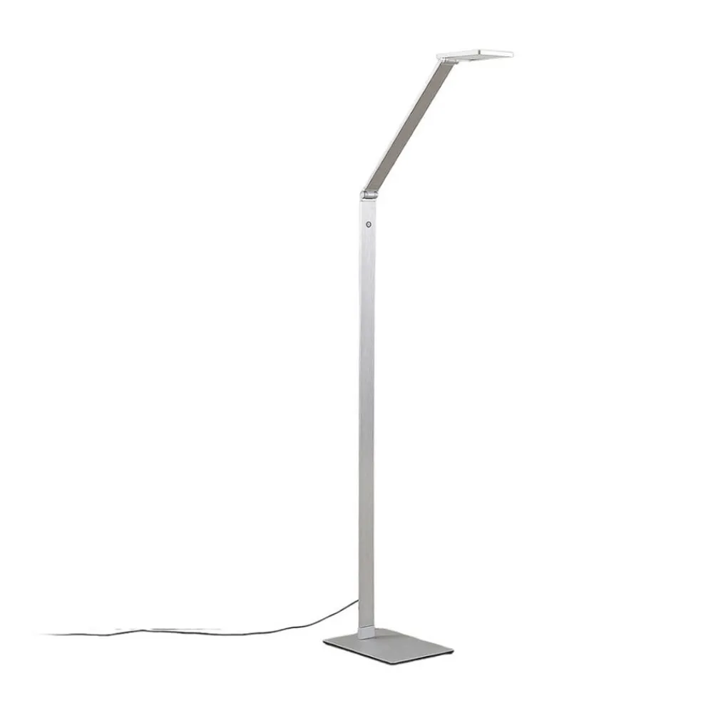 Lucande Arbejdsrum/Kontor|Gulvlamper>Resi LED-gulvlampe med dæmper, ideel til læsning