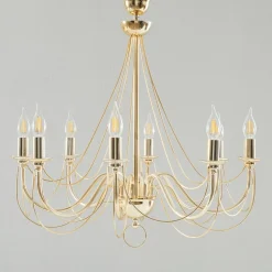 Domiluce Retro - guldskinnende lysekrone